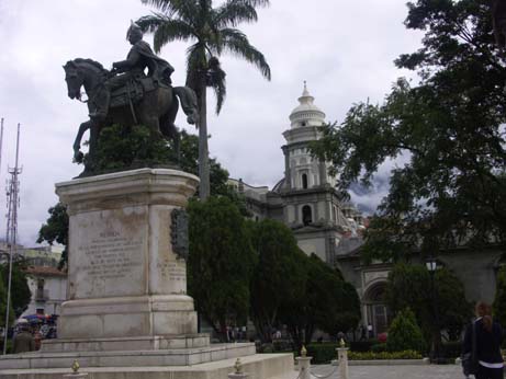 the plaza
bolivar in merida, venezuela